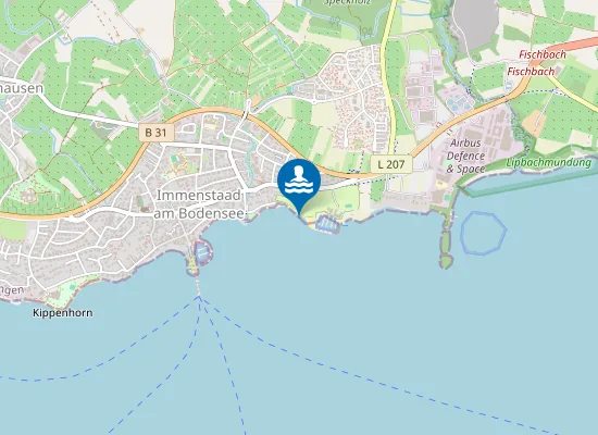 Map of IMMENSTAAD CAMPINGPLATZ HELMSDORF