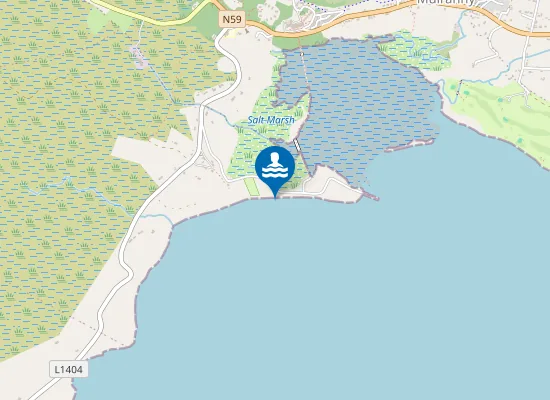 Map of MULRANNY BEACH