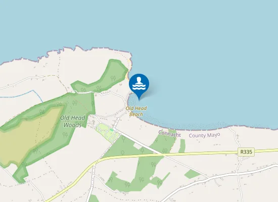 Map of OLD HEAD BEACH, LOUISBURGH