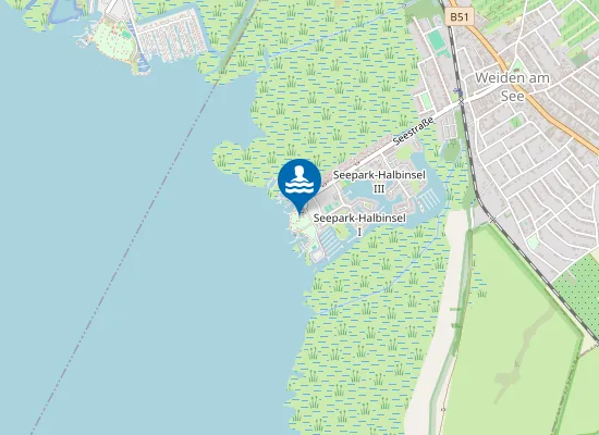 Map of NEUSIEDLERSEE, WEIDEN