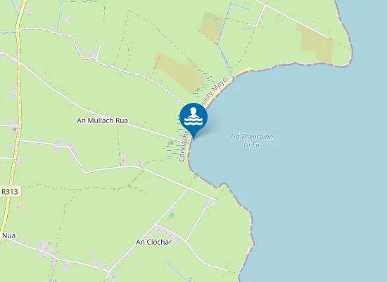 Map of MULLAGHROE BEACH, BELMULLET