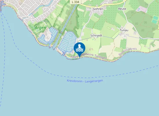 Map of KRESSBRONN CAMPINGPLATZ GOHREN
