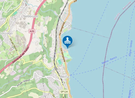 Map of LIDO DI MEINA