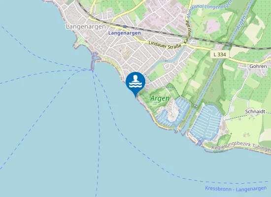 Map of LANGENARGEN MALERECKE