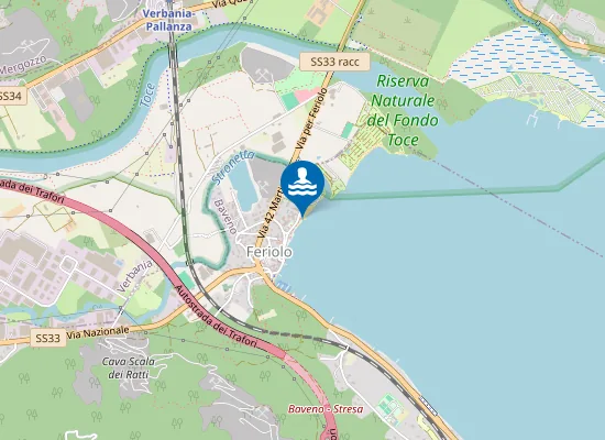 Map of SPIAGGIA VIA REP. OSSOLA