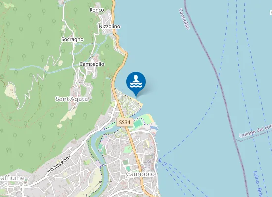 Map of CAMP.INTERNAZIONALE RIVIERA