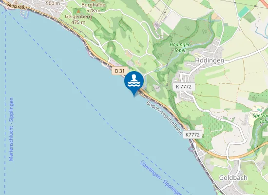 Map of SIPPLINGEN BADESTELLE