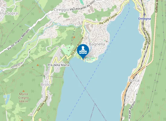 Map of SPIAGGIA PUBBLICA BAGNELLA