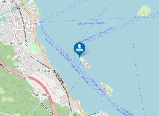 Map of ISOLA PESCATORI