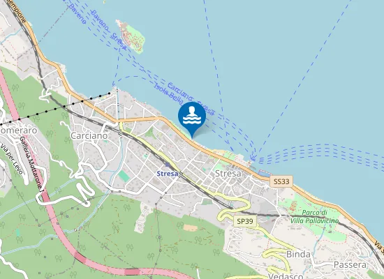 Map of SPIAGGIA BORROMEO