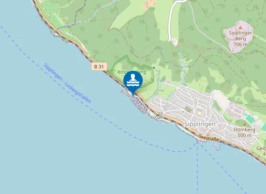 Map of SIPPLINGEN STRANDBAD