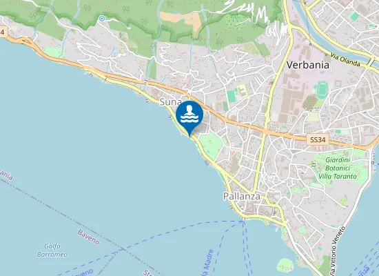 Map of LIDO E COLONIA SOLARE SUNA