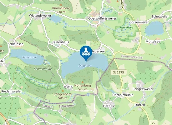 Map of TETTNANG DEGERSEE GAMS MAIER