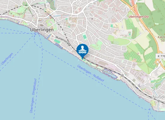 Map of UEBERLINGEN OST STRANDBAD OST