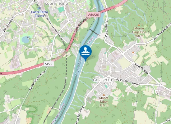 Map of SPIAGGIA GOLASECCA