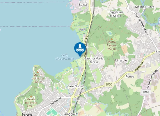 Map of INTERNATIONAL CAMPING ISPRA