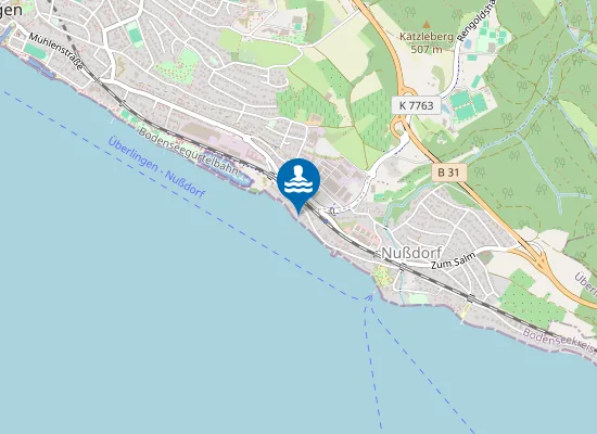 Map of NUSSDORF BADEPLATZ CAMPINGPL LUFT U NELL