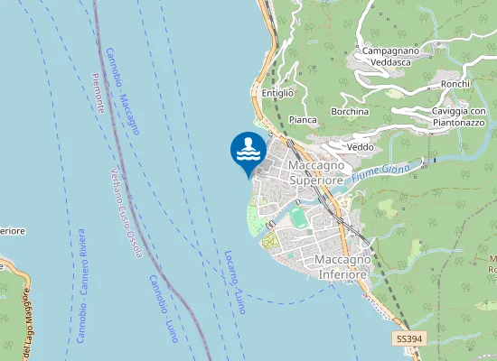 Map of LIDO DI MACCAGNO