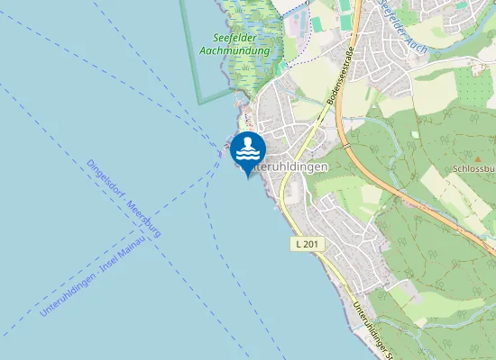 Map of UNTERUHLDINGEN STRANDBAD