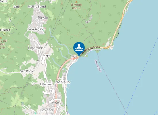 Map of SPIAGGIA CANTONE (NOBIALLO)