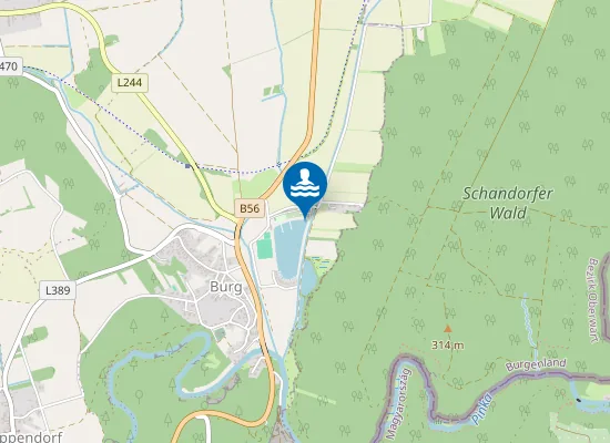 Map of STAUSEE BURG, HANNERSDORF