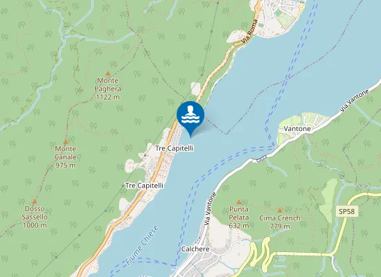 Map of TRE CAPITELLI