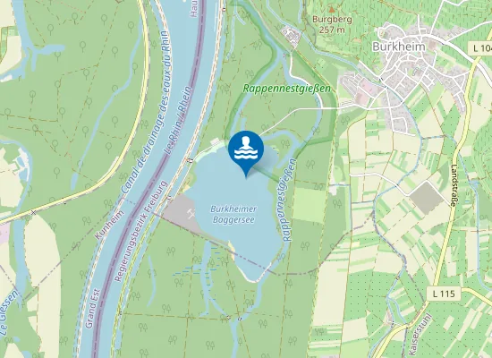 Map of BURKHEIM BAGGERSEE