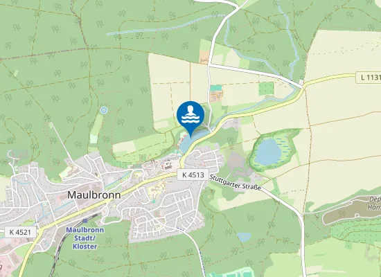 Map of MAULBRONN TIEFER SEE