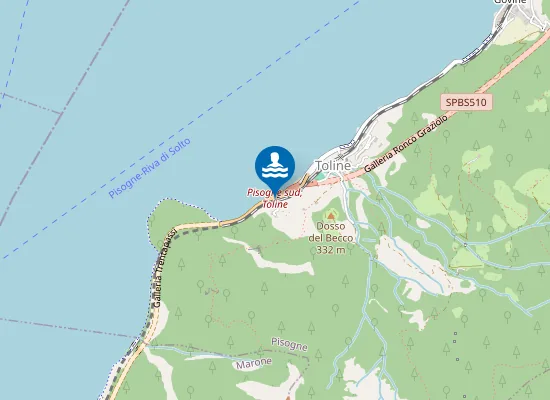 Map of SPIAGGIA TOLINE
