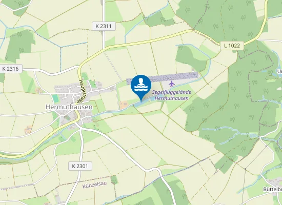 Map of HERMUTHAUSEN BADESEE