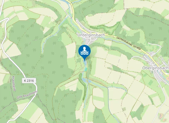 Map of UNTERGINSBACH BADESEE