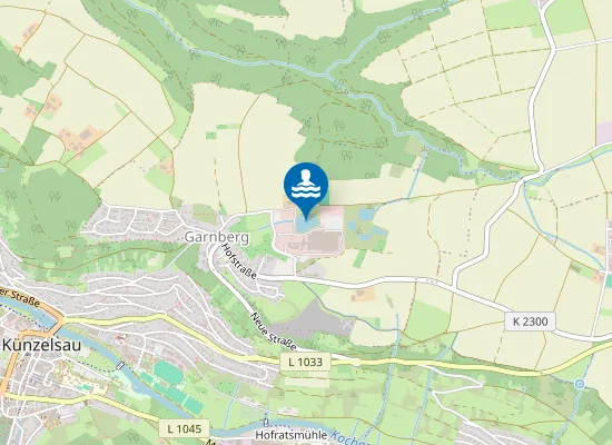 Map of KUENZELSAU GARNBERG SEE ZIEGELEI