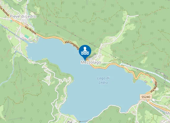 Map of SPIAGGIA MEZZOLAGO