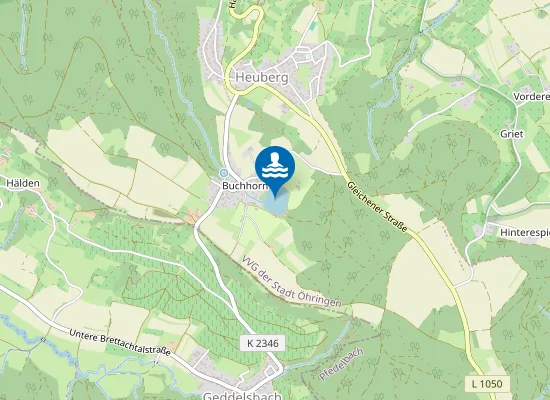 Map of PFEDELBACH BUCHHORNER SEE