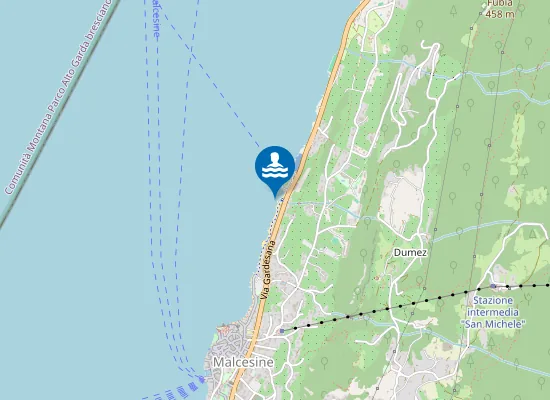 Map of SUD PORTO RETILINO - NORD BAGNI PAINA