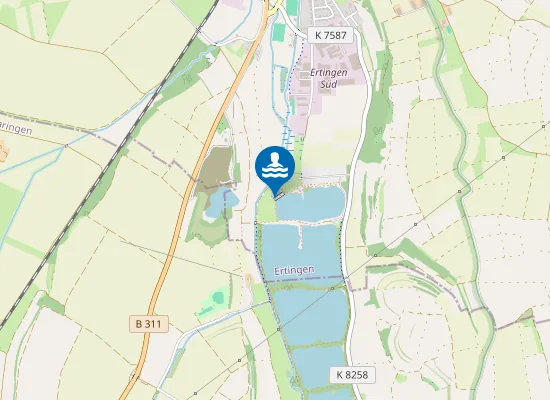 Map of ERTINGEN SCHWARZACHTALER SEE