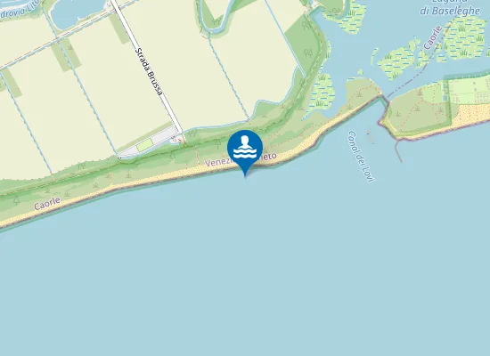 Map of BRUSSA SPONDA DX FOCE CANALE DEI LOVI