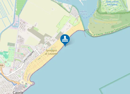 Map of SPIAGGIA LEVANTE - VIA TORINO