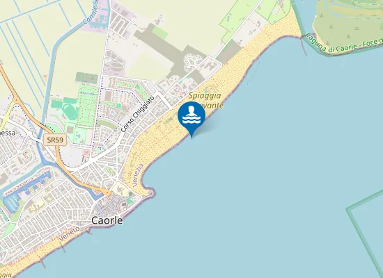 Map of SPIAGGIA LEVANTE - VIA PIEMONTE