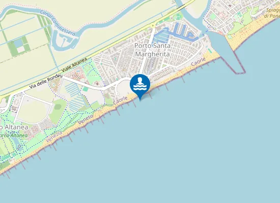 Map of PORTO S.MARGHERITA PIAZZALE PORTESIN