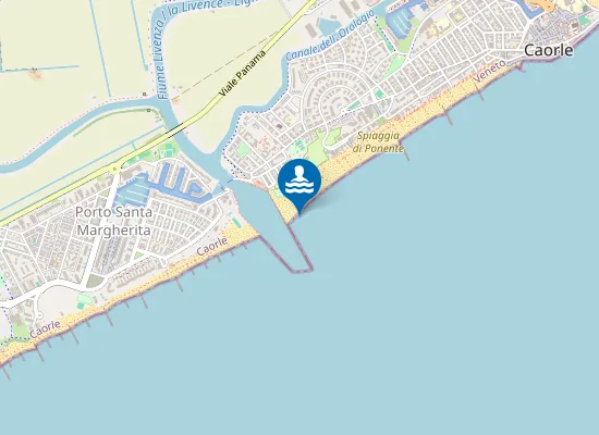 Map of 50 M NORD DIGA SX FOCE FIUME LIVENZA