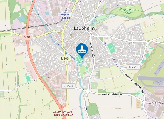 Map of LAUPHEIM PARKBAD