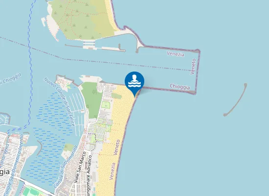 Map of SOTTOMARINA 200 M SUD DIGA S. FELICE