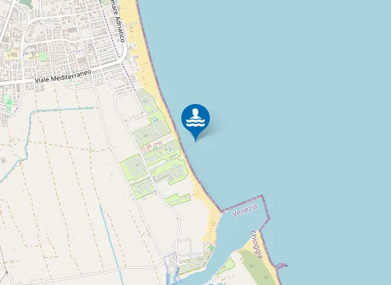 Map of SOTTOMARINA 4600 M SUD INIZIO DIGA S. FELICE