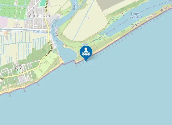 Map of LAGUNA MORTO SPONDA SX FOCE FIUME PIAVE