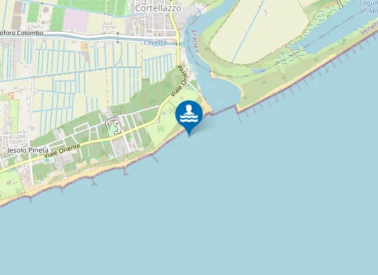 Map of JESOLO LIDO SPONDA DX FOCE FIUME PIAVE