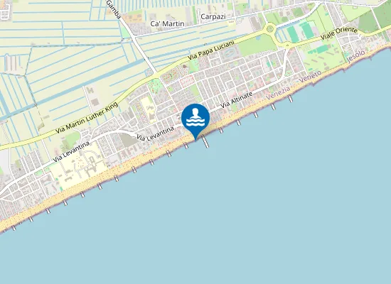 Map of JESOLO LIDO PIAZZA MILANO