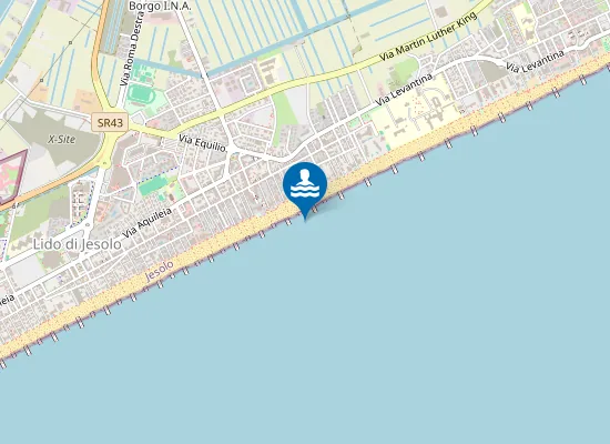 Map of JESOLO LIDO VIA DALMAZIA