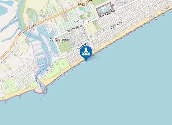 Map of JESOLO LIDO VIA PIGAFETTA
