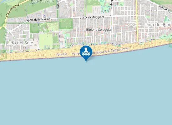 Map of BIBIONE VIA DEL SAGITTARIO